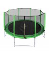 Aga SPORT PRO Trampolína 366 cm Light Green + ochranná sieť + schodíky